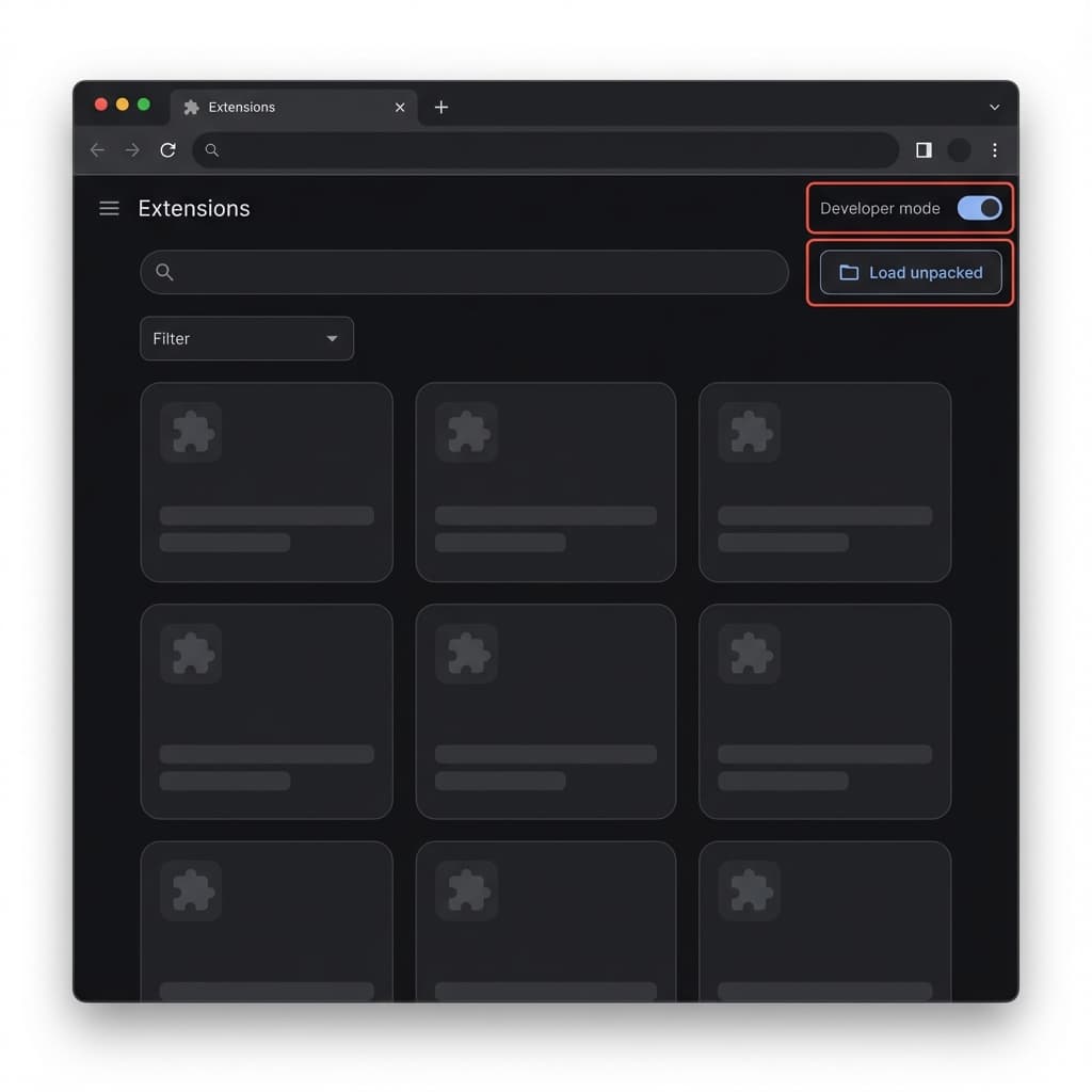 Chrome Extensions Developer Mode
